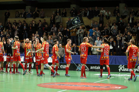 Helsingborgs spelare jublar