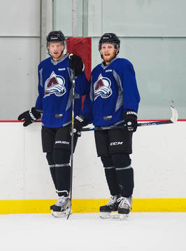 Carl Söderberg och Gabriel Landeskog