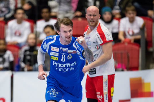 Redbergslids Tobias Johansson jublar