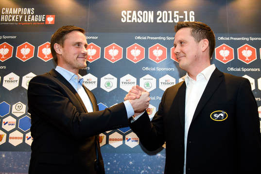 Frölundas tränare Roger Rönnberg och Kärpäts Kärpäts