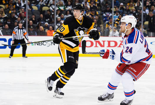 Pittsburghs Oskar Sundqvist och New Yorks Oscar Lindberg