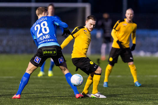 Halmstads Alexander Ruud Tveter och Frejs Pontus Silfwer