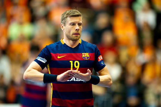 Barcelonas Gudjón Valur Sigurdsson