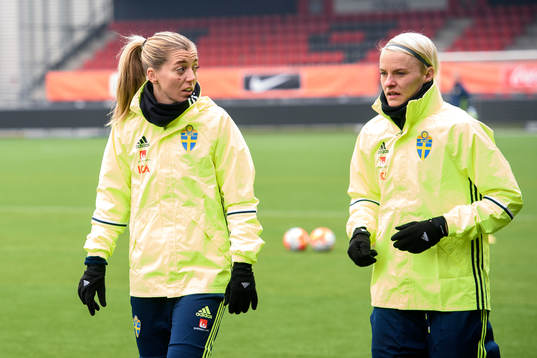 Sveriges Linda Sembrant och Nilla Fischer