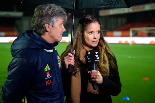 Isabel Boltenstern intervjuar Sveriges förbundskapten Pia