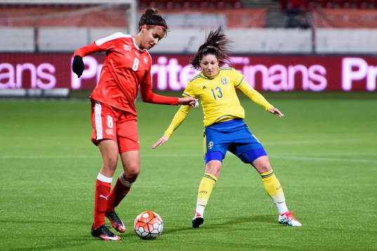 Schweiz Cinzia Zehnder och Sveriges Josefin Johansson