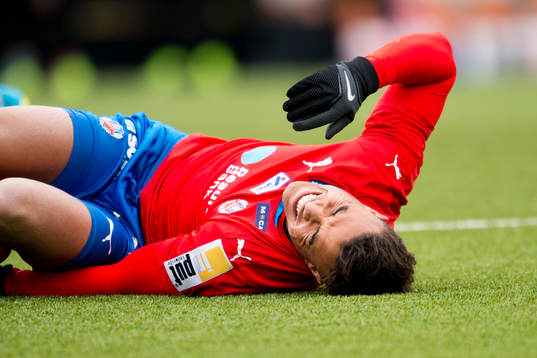 Helsingborgs Matthew Rusike skadades