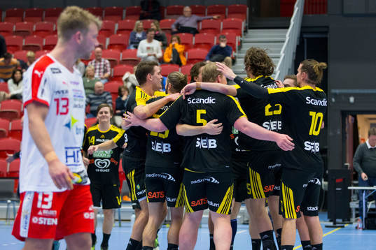 Sävehofs spelare jublar