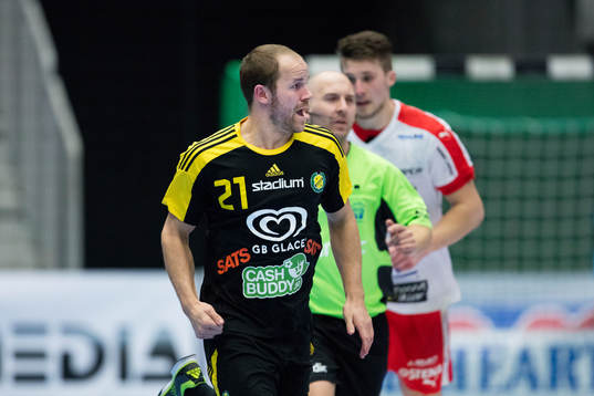 Sävehofs Tobias Albrechtson jublar