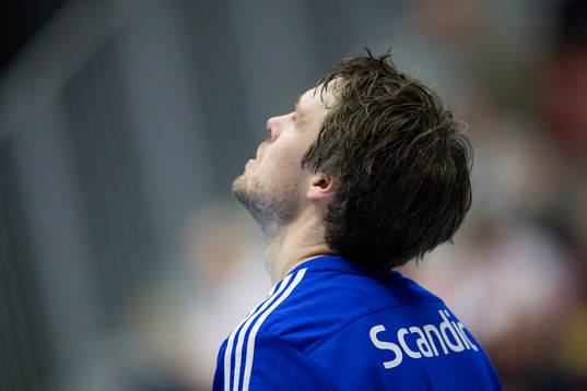 Sävehofs målvakt Per Sandström deppar