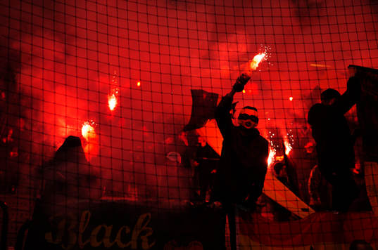 under kvartsfinalen i Svenska Cupen i fotboll mellan AIK