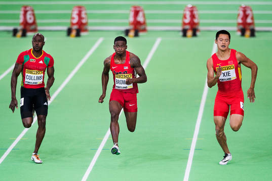 Kim Collins, Saint Kitts och Nevis, Trayvon Bromell, USA,