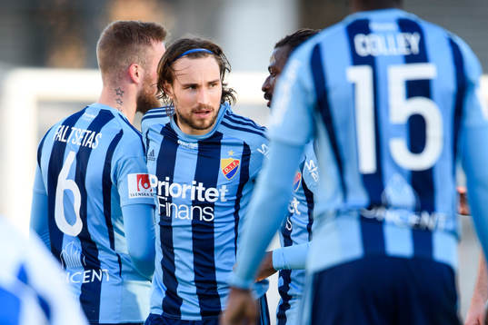 Djurgårdens Kevin Walker jublar