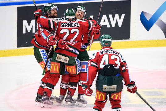 Frölundas Mats Rosseli Olsen jublar
