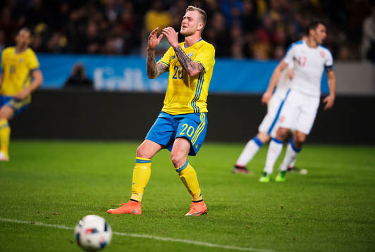 Sveriges John Guidetti deppar