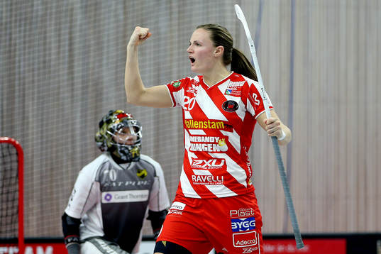 Bläddra bland fler bilder av Innebandy, dam, Superligan, semifinal 2, Endre - Pixbo