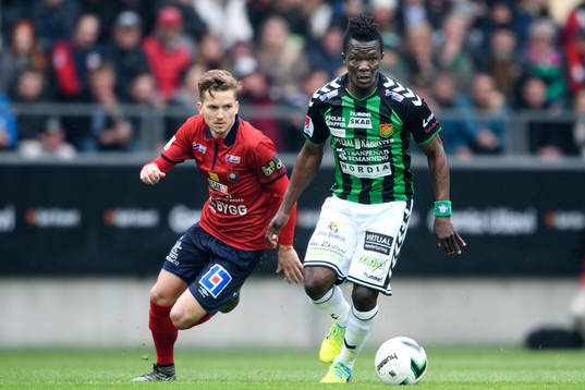 Örgrytes Andreas Östling och GAIS Ibrahim Tetej Bangura