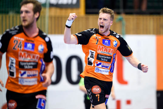 Kristianstads Kristian Björnsen jublar