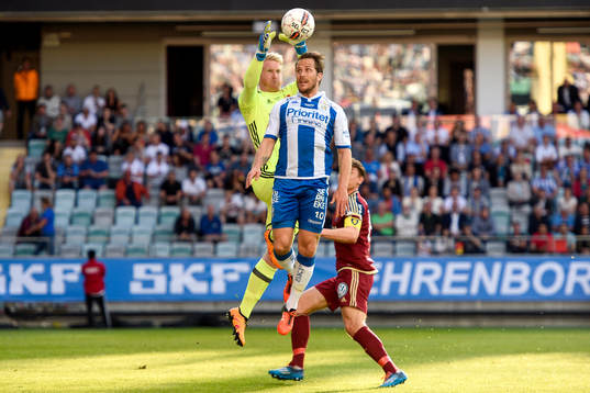 Djurgårdens målvakt Hampus Nilsson och IFK Göteborgs