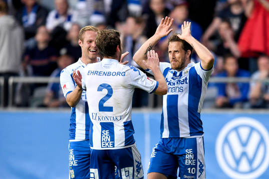 IFK Göteborgs Tobias Hysén jublar