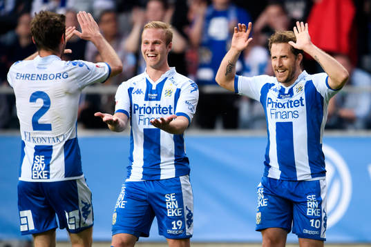 IFK Göteborgs Emil Salomonsson, Gustav Engvall och Tobias