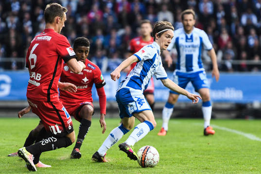 IFK Göteborgs Patrik Karlsson Lagemyr och Norrköpings
