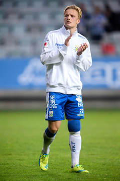 IFK Göteborgs Billy Nordström med lindat knä