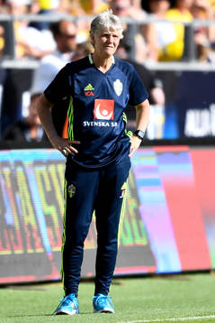 Sveriges förbundskapten Pia Sundhage