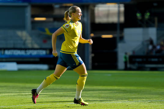 Sveriges Magdalena Eriksson jublar