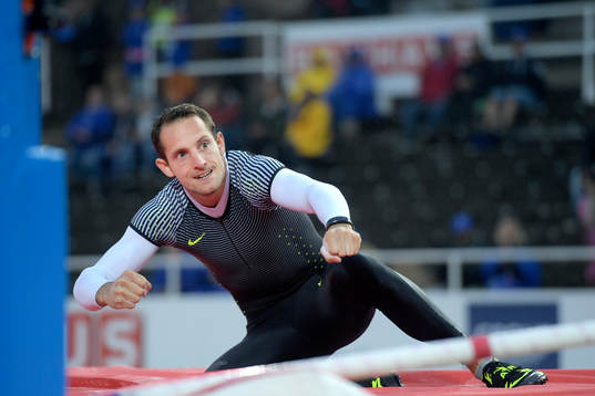 Renaud Lavillenie, Frankrike, jublar i herrarnas  stavhopp