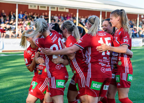 Piteåspelarna jublar