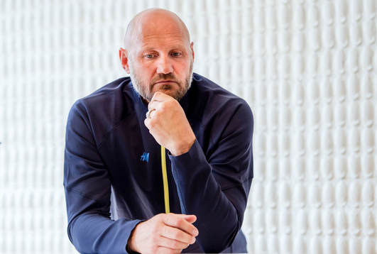 Handbollslandslagets förbundskapten Ola Lindgren