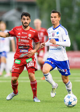 s Arish Nouri och Luleå:s Patrik Pettersson