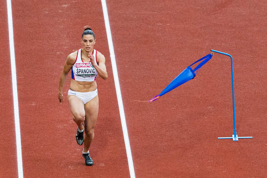 Ivana Spanovic, Serbien i finalen i damernas länghopp
