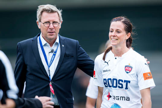 Rosengårds Lotta Schelin och VD Claes Tjebbes