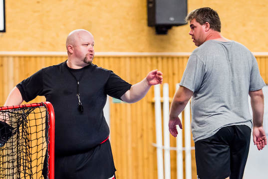 Huvudtränare Mika Ahonen och assisterande tränare Niklas