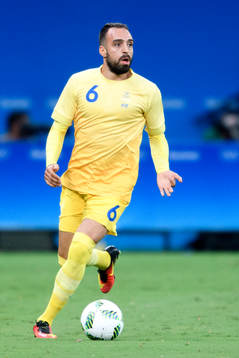 Sveriges Abdul Khalili i fotbollsmatchen mellan Sverige och