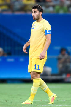 Sveriges Astrit Ajdarevic i fotbollsmatchen mellan Sverige