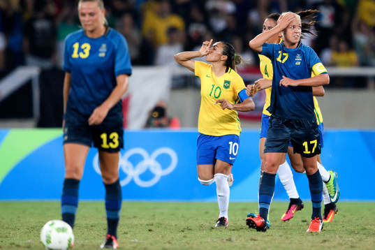 Brasiliens Marta jublar