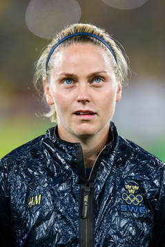 vid lineup innan fotbollsmatchen mellan Brasilien och
