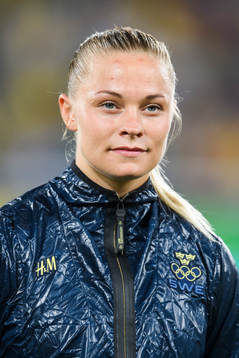 vid lineup innan fotbollsmatchen mellan Brasilien och