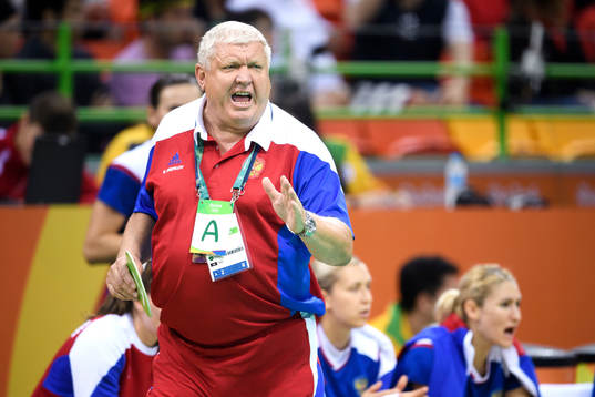 Rysslands förbundskapten Evgenii Trefilov i
