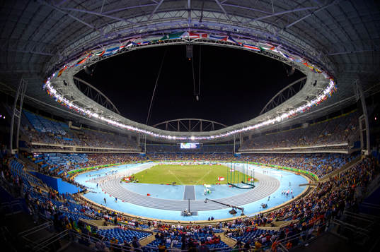 Vy över Olympiastadion