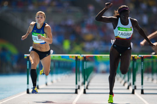 Sveriges Susanna Kallur och Belgiens Anne Zagre