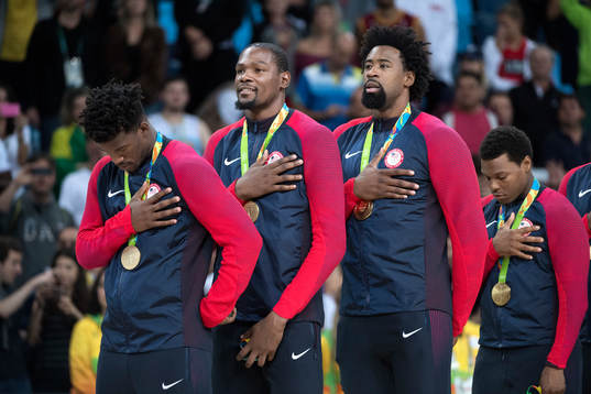 USAs Jimmy Butler, Kevin Durant, DeAndre Jordan och Kyle