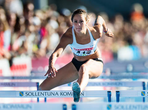 Elin Vesterlund, Spårvägens FK i damernas 100m häck