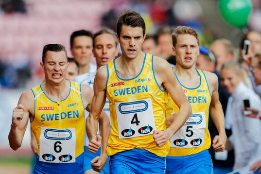 Sveriges Johan Rogestedt, 	Kalle Berglund och Jonas