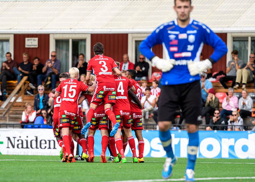 Piteåspelarana jublar