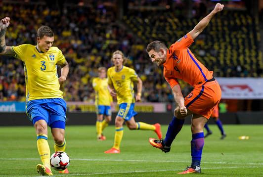Sveriges Victor Nilsson Lindelöf och Hollands Vincent