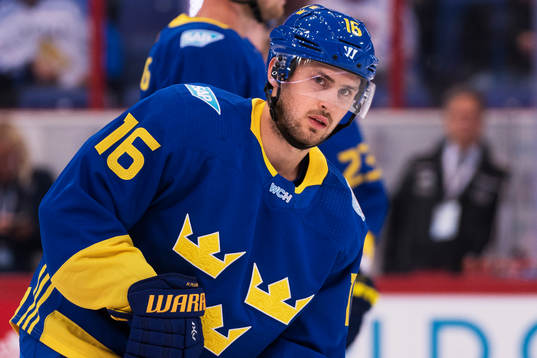 Sveriges Marcus Krüger på uppvärmningen innan